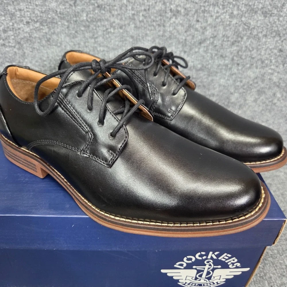 NEW Dockers Mens Fairway Business Dress‎ Lace-up Plain Toe Oxford Shoe 7.5